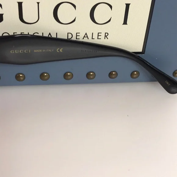 Gucci Sunglasses Women's GG0796S 002 Black/Red Gradient - Picture 14 of 16